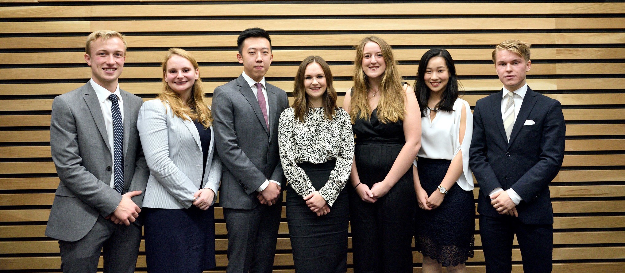 Students celebrating mooting competition